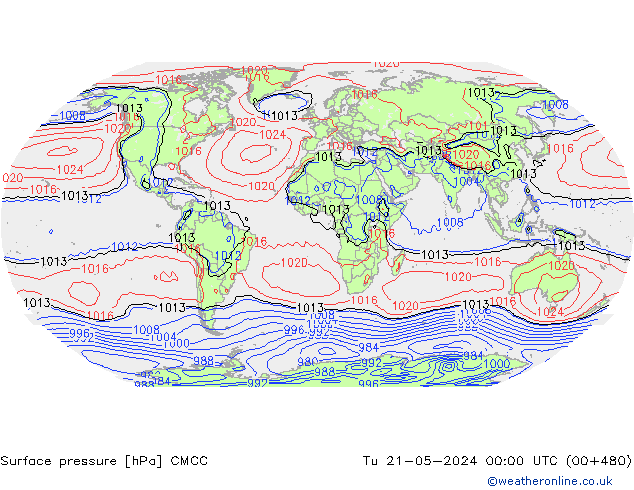 Yer basıncı CMCC Sa 21.05.2024 00 UTC