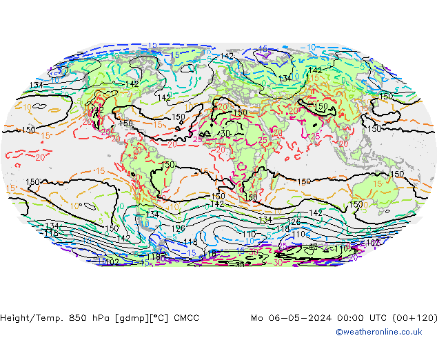 Height/Temp. 850 hPa CMCC Po 06.05.2024 00 UTC