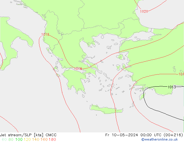 Courant-jet CMCC ven 10.05.2024 00 UTC