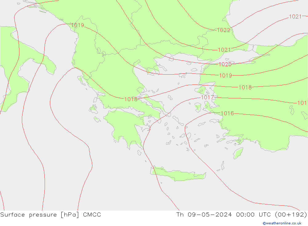 Bodendruck CMCC Do 09.05.2024 00 UTC