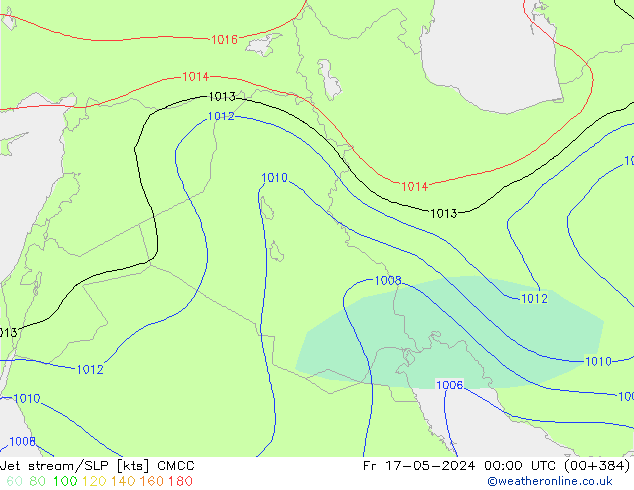 Prąd strumieniowy CMCC pt. 17.05.2024 00 UTC