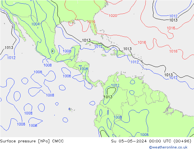 Yer basıncı CMCC Paz 05.05.2024 00 UTC