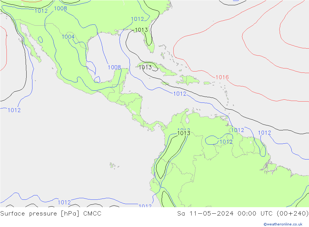 pressão do solo CMCC Sáb 11.05.2024 00 UTC