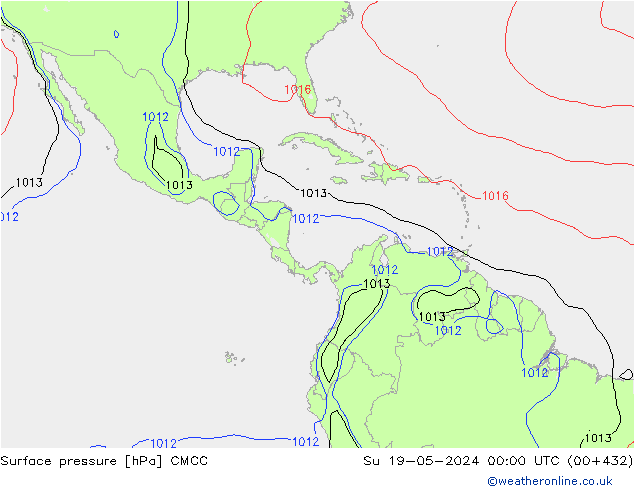 pression de l'air CMCC dim 19.05.2024 00 UTC