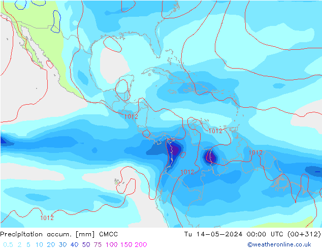 Precipitation accum. CMCC Ter 14.05.2024 00 UTC