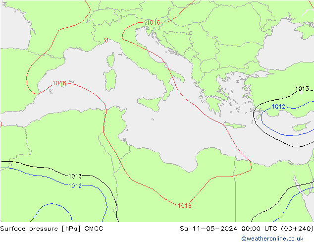 Bodendruck CMCC Sa 11.05.2024 00 UTC
