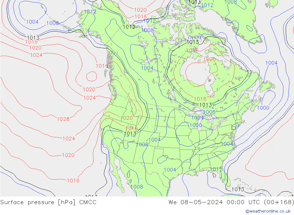 Luchtdruk (Grond) CMCC wo 08.05.2024 00 UTC
