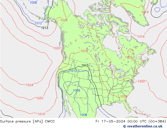 地面气压 CMCC 星期五 17.05.2024 00 UTC