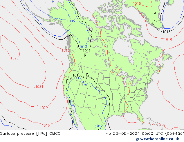 Atmosférický tlak CMCC Po 20.05.2024 00 UTC