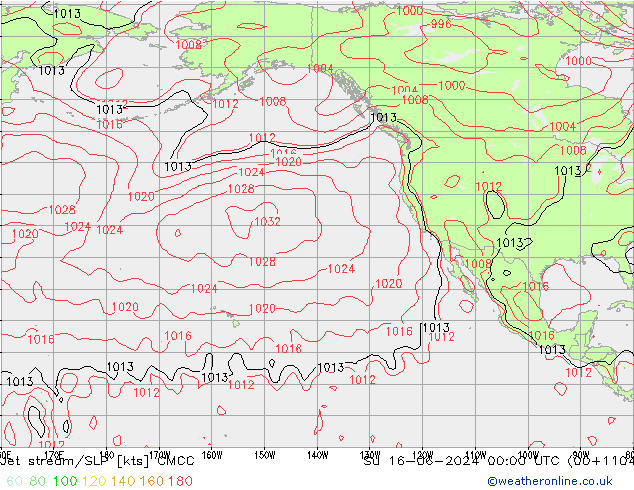 Straalstroom/SLP CMCC zo 16.06.2024 00 UTC