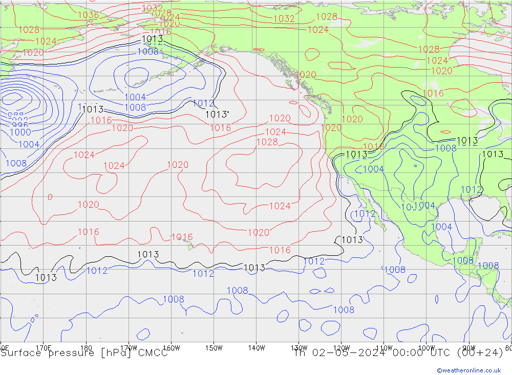 приземное давление CMCC чт 02.05.2024 00 UTC