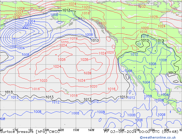 pressão do solo CMCC Sex 03.05.2024 00 UTC