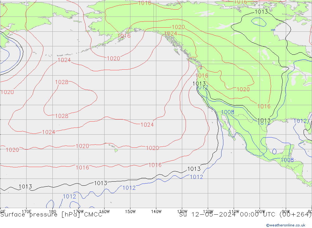 Luchtdruk (Grond) CMCC zo 12.05.2024 00 UTC