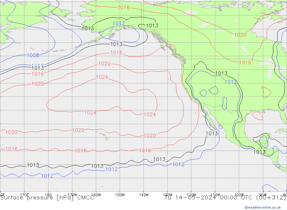 Surface pressure CMCC Tu 14.05.2024 00 UTC