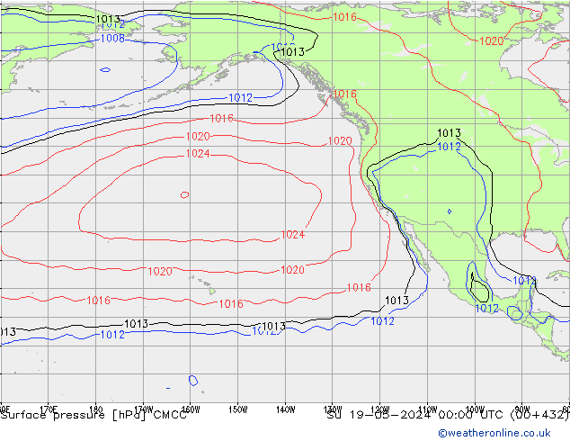 pressão do solo CMCC Dom 19.05.2024 00 UTC