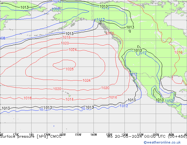 ciśnienie CMCC pon. 20.05.2024 00 UTC