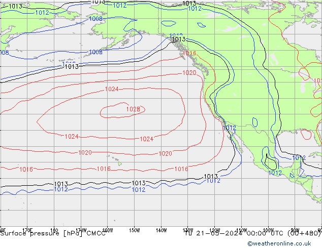 Surface pressure CMCC Tu 21.05.2024 00 UTC