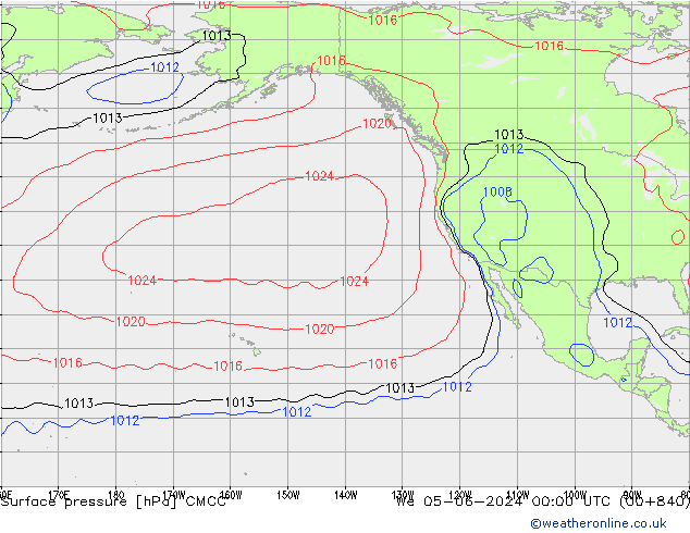 Yer basıncı CMCC Çar 05.06.2024 00 UTC