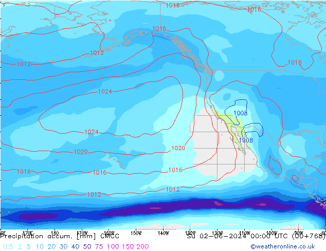 Precipitation accum. CMCC  02.06.2024 00 UTC