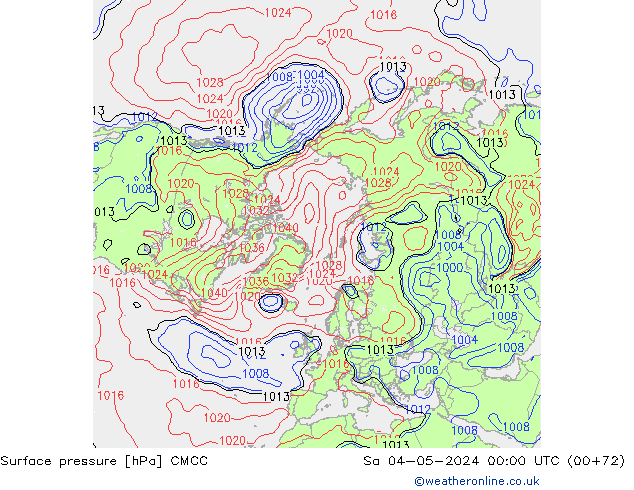Yer basıncı CMCC Cts 04.05.2024 00 UTC