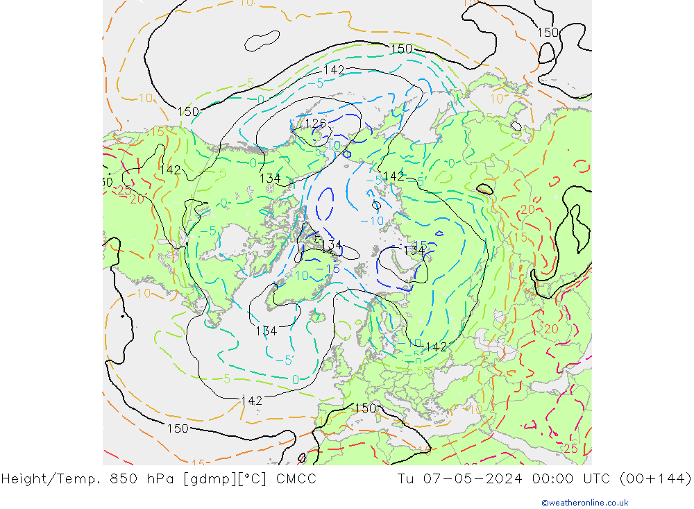 Height/Temp. 850 hPa CMCC Tu 07.05.2024 00 UTC