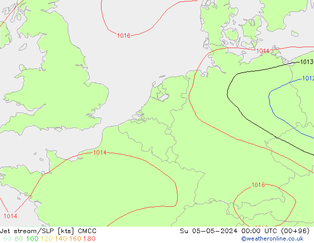 Polarjet/Bodendruck CMCC So 05.05.2024 00 UTC