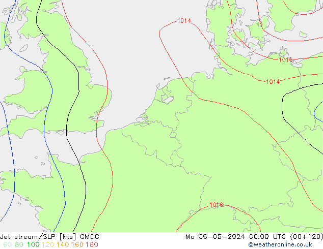 джет/приземное давление CMCC пн 06.05.2024 00 UTC