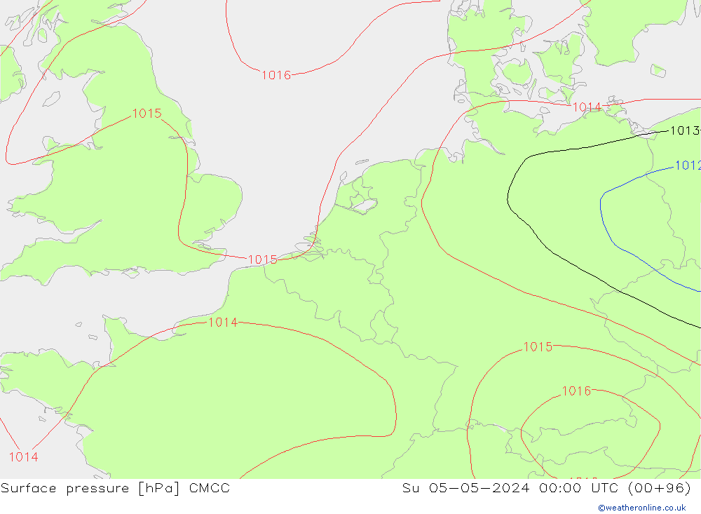 pression de l'air CMCC dim 05.05.2024 00 UTC