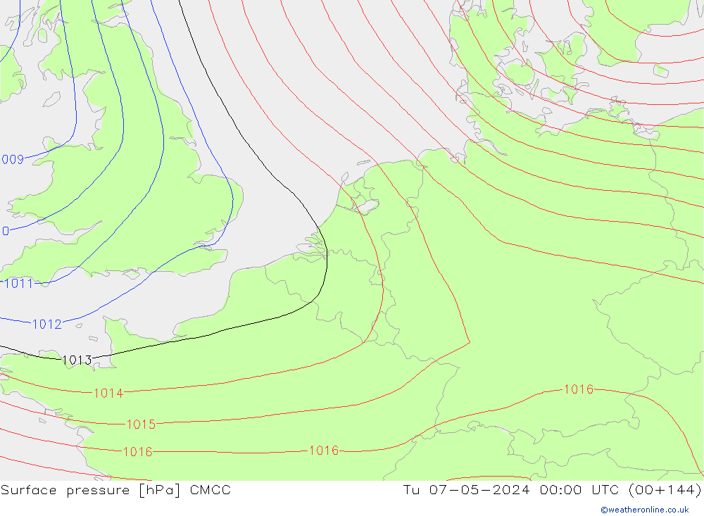 pression de l'air CMCC mar 07.05.2024 00 UTC