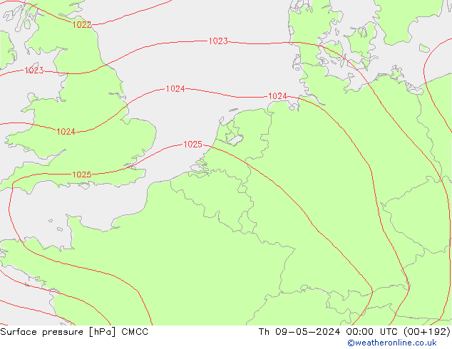 Bodendruck CMCC Do 09.05.2024 00 UTC