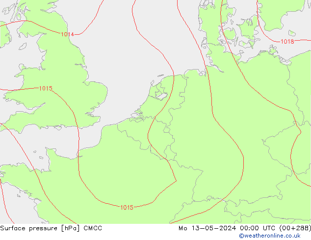 приземное давление CMCC пн 13.05.2024 00 UTC