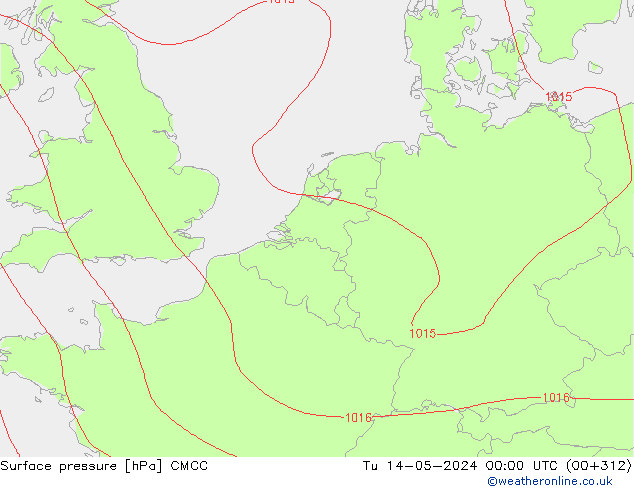 ciśnienie CMCC wto. 14.05.2024 00 UTC