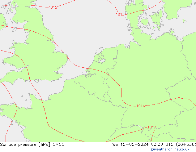 Luchtdruk (Grond) CMCC wo 15.05.2024 00 UTC