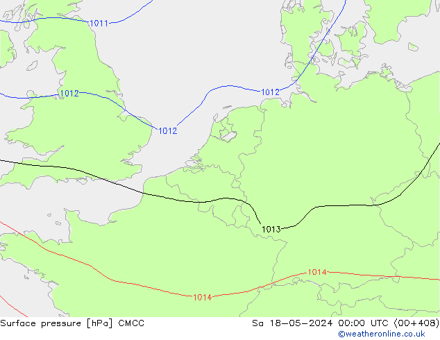 pression de l'air CMCC sam 18.05.2024 00 UTC