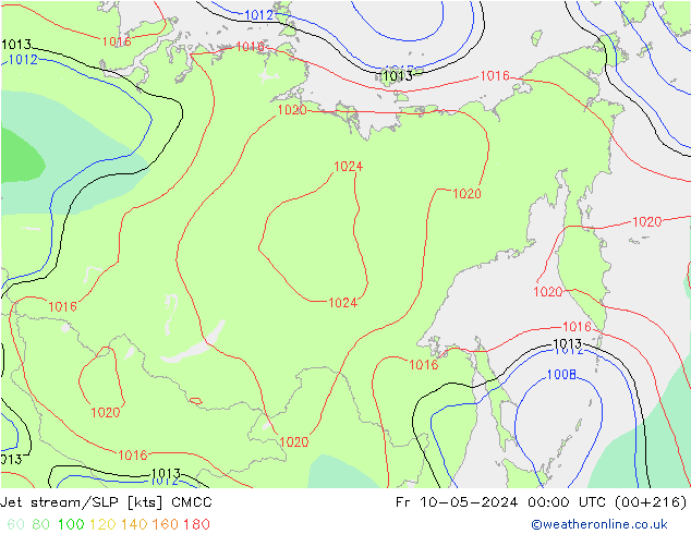 Prąd strumieniowy CMCC pt. 10.05.2024 00 UTC