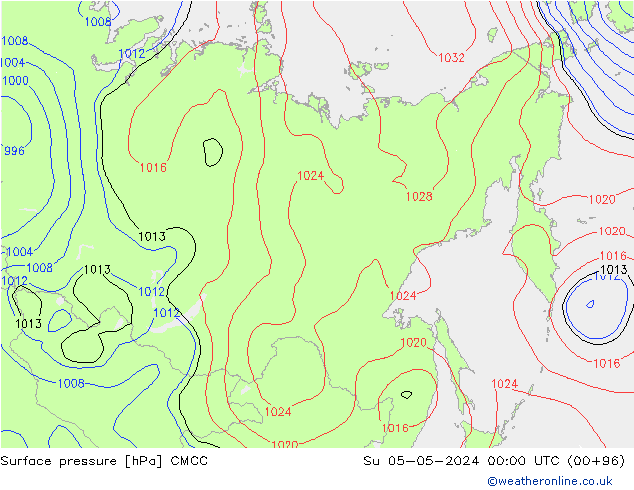 Surface pressure CMCC Su 05.05.2024 00 UTC