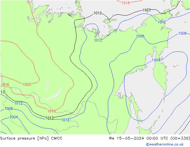 приземное давление CMCC ср 15.05.2024 00 UTC