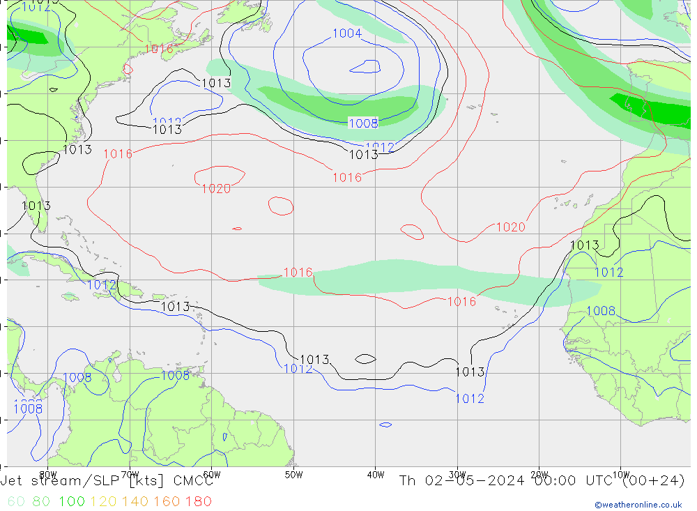 Corrente a getto CMCC gio 02.05.2024 00 UTC