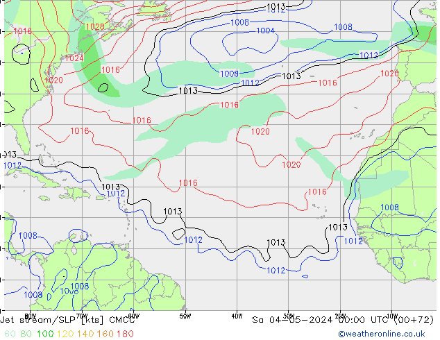 джет/приземное давление CMCC сб 04.05.2024 00 UTC