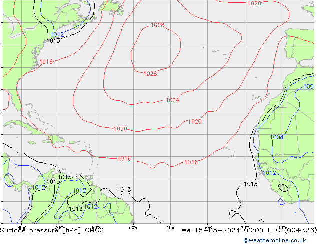 Yer basıncı CMCC Çar 15.05.2024 00 UTC