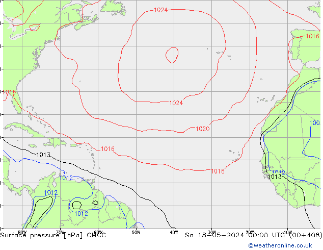 Yer basıncı CMCC Cts 18.05.2024 00 UTC