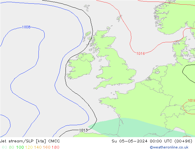 Courant-jet CMCC dim 05.05.2024 00 UTC