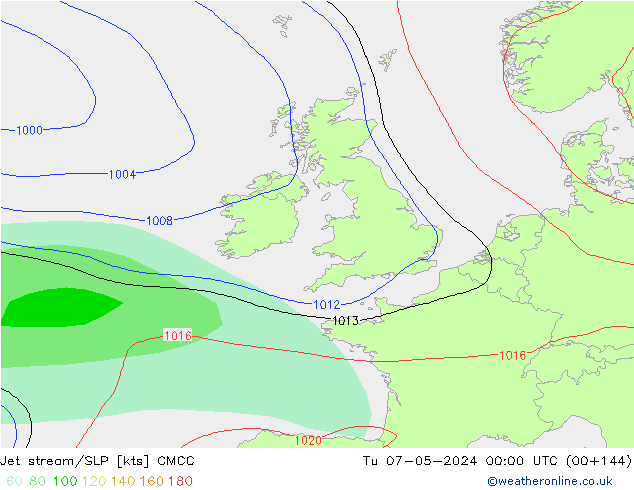 Polarjet/Bodendruck CMCC Di 07.05.2024 00 UTC