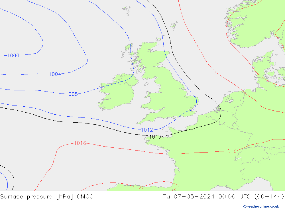 Yer basıncı CMCC Sa 07.05.2024 00 UTC