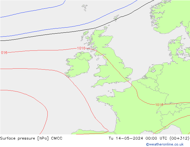 ciśnienie CMCC wto. 14.05.2024 00 UTC