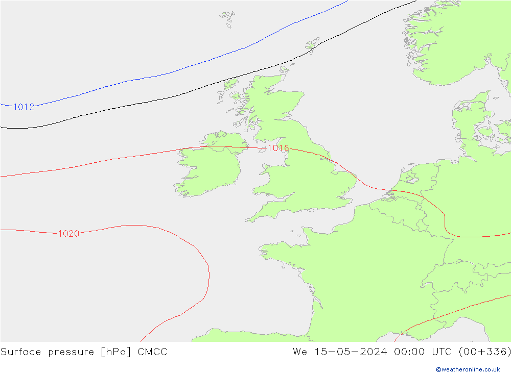 Yer basıncı CMCC Çar 15.05.2024 00 UTC