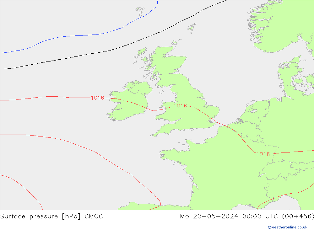 Surface pressure CMCC Mo 20.05.2024 00 UTC