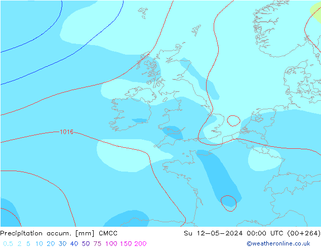 Precipitación acum. CMCC dom 12.05.2024 00 UTC