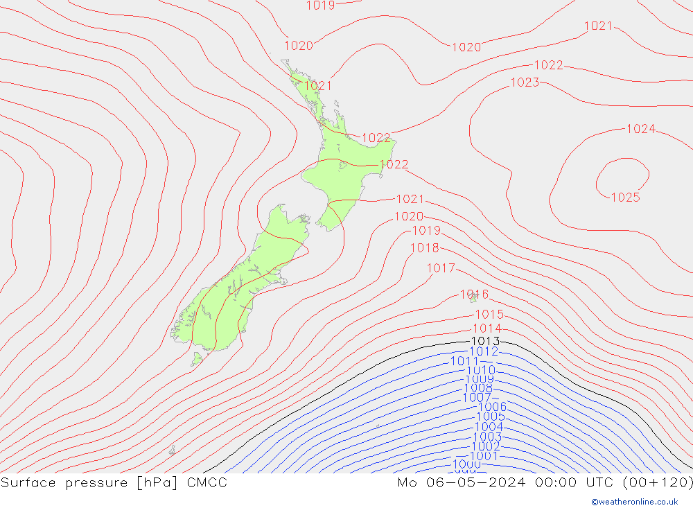 pression de l'air CMCC lun 06.05.2024 00 UTC