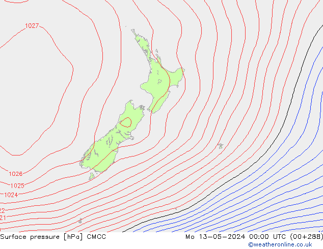 Surface pressure CMCC Mo 13.05.2024 00 UTC